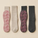 Contour Crew Grip Socks laid flat