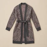 Contour Wrap Cardigan laid flat