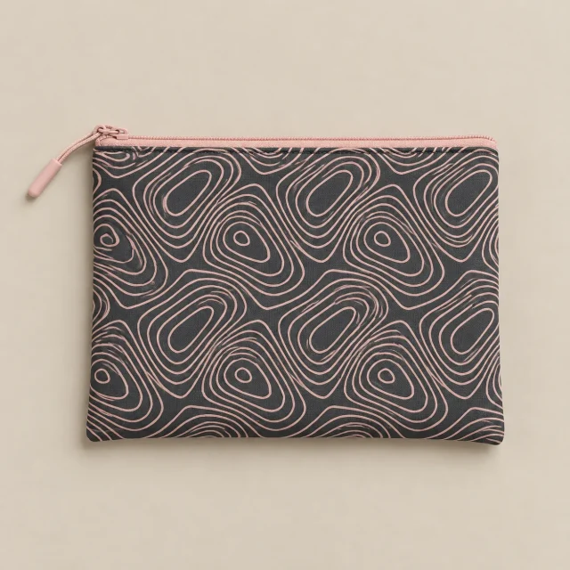Contour Zip Sock Pouch laid flat