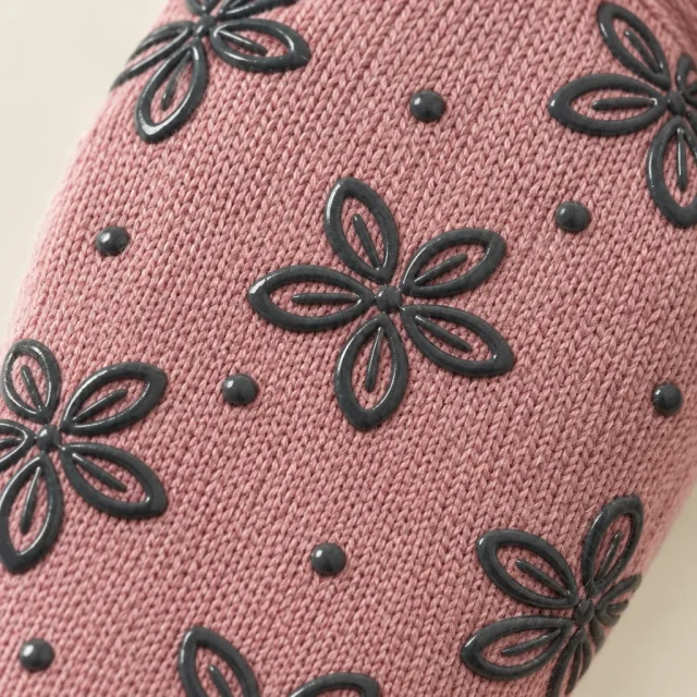 Petal Crew Grip Socks close up