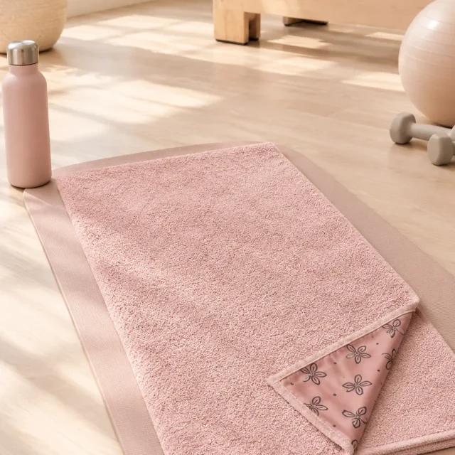 Petal Mat Towel in the studio