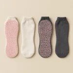 Ripple Ankle Grip Socks laid flat