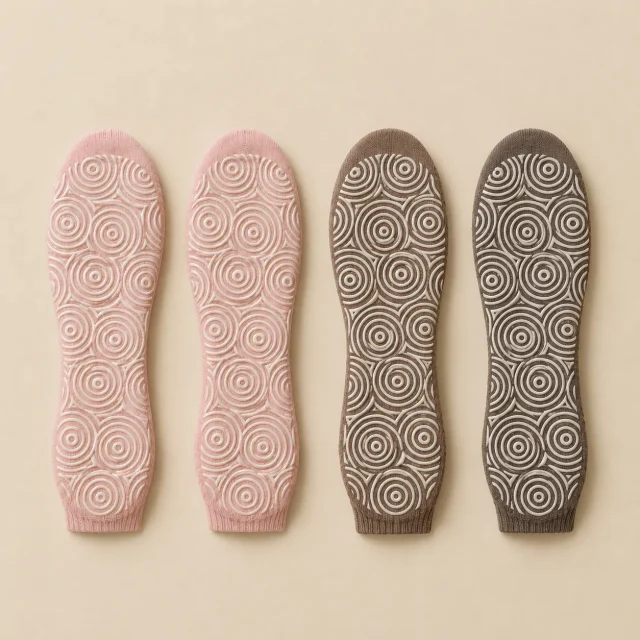 Ripple Crew Grip Socks, another view