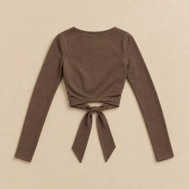 Ripple Long-Sleeve Wrap, another view