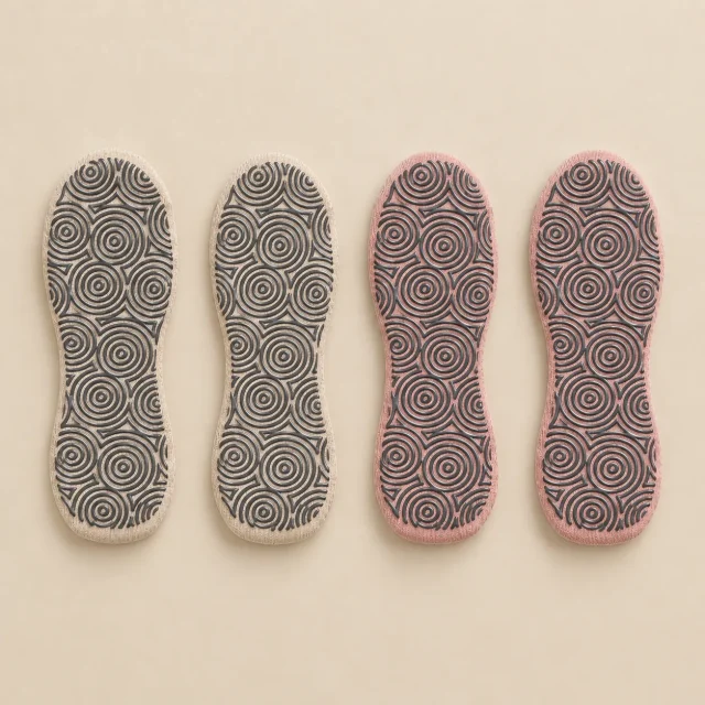 Ripple Toeless Grip Socks, another view