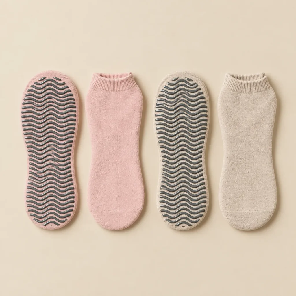 Tide Ankle Grip Socks laid flat