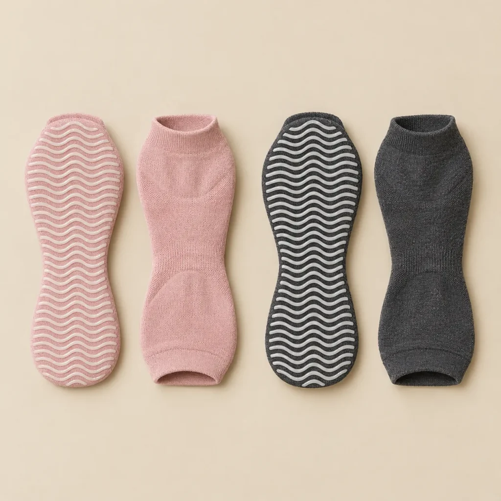 Tide Toeless Grip Socks laid flat
