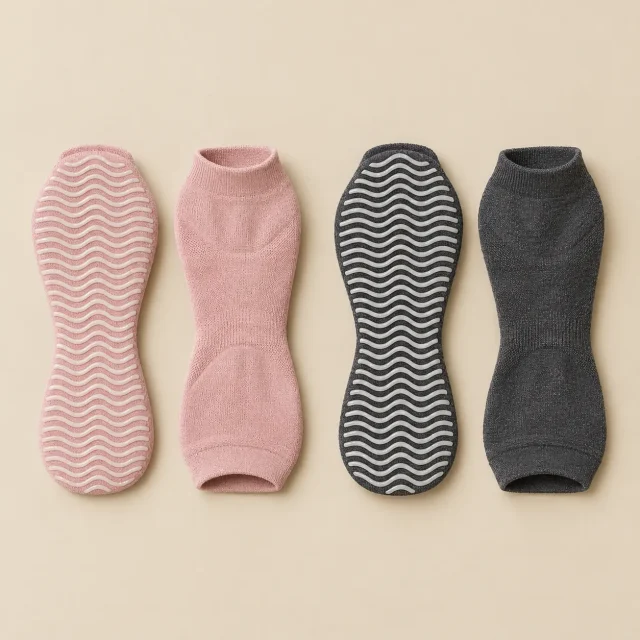 Tide Toeless Grip Socks laid flat