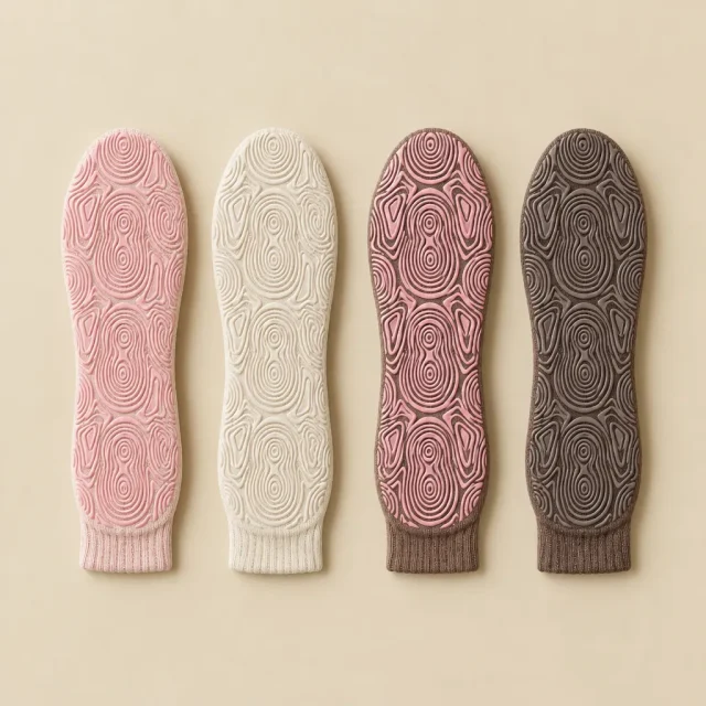 Whorl Crew Grip Socks, another view