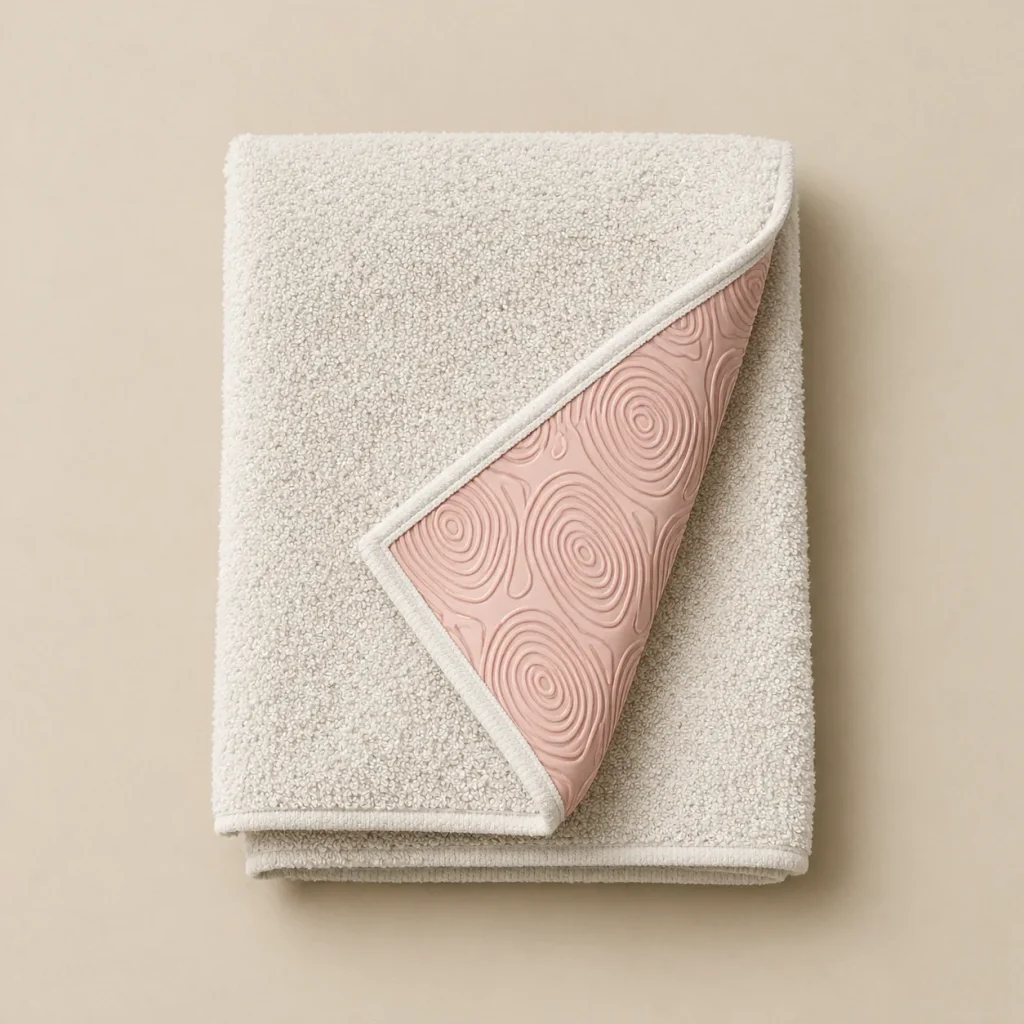 Whorl Mat Towel laid flat