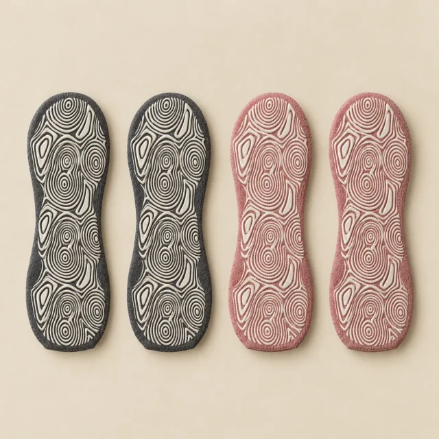 Whorl Toeless Grip Socks, another view