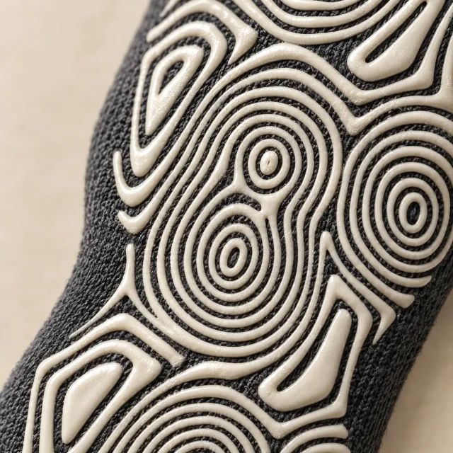 Whorl Toeless Grip Socks close up